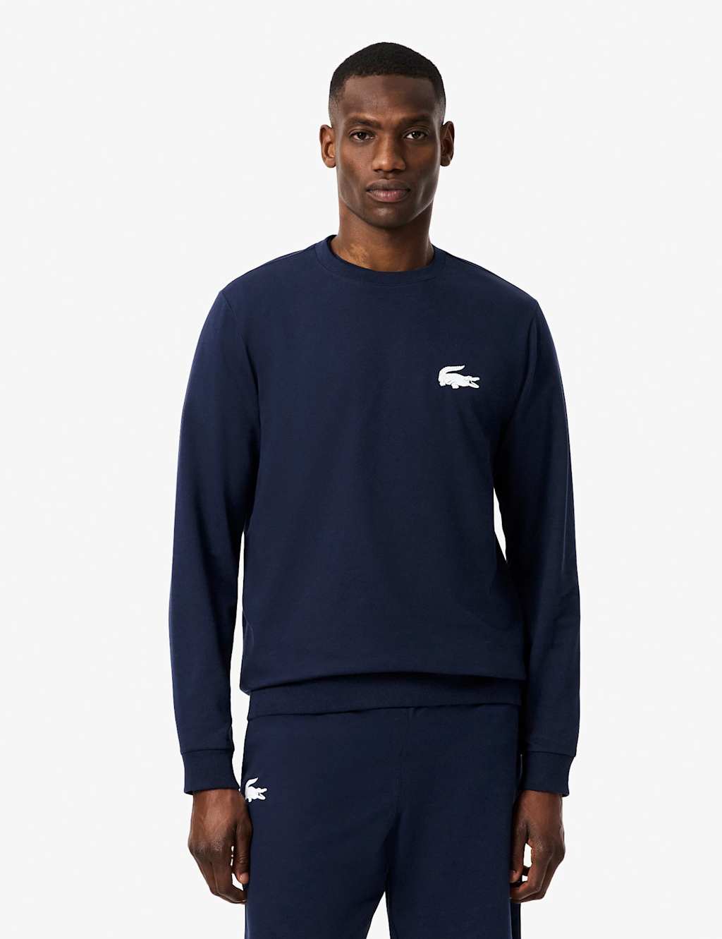 Lacoste Cotton Rich Loungewear Sweatshirt Navy