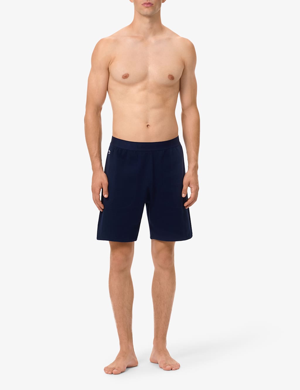 Lacoste Pure Cotton Waffle Loungewear Shorts Navy