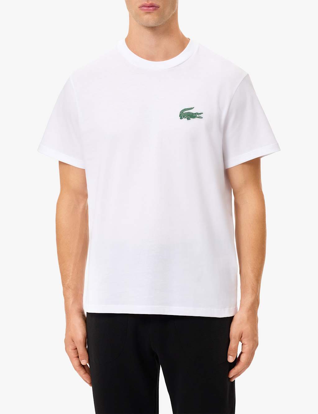 Lacoste Pure Cotton Loungewear Top White