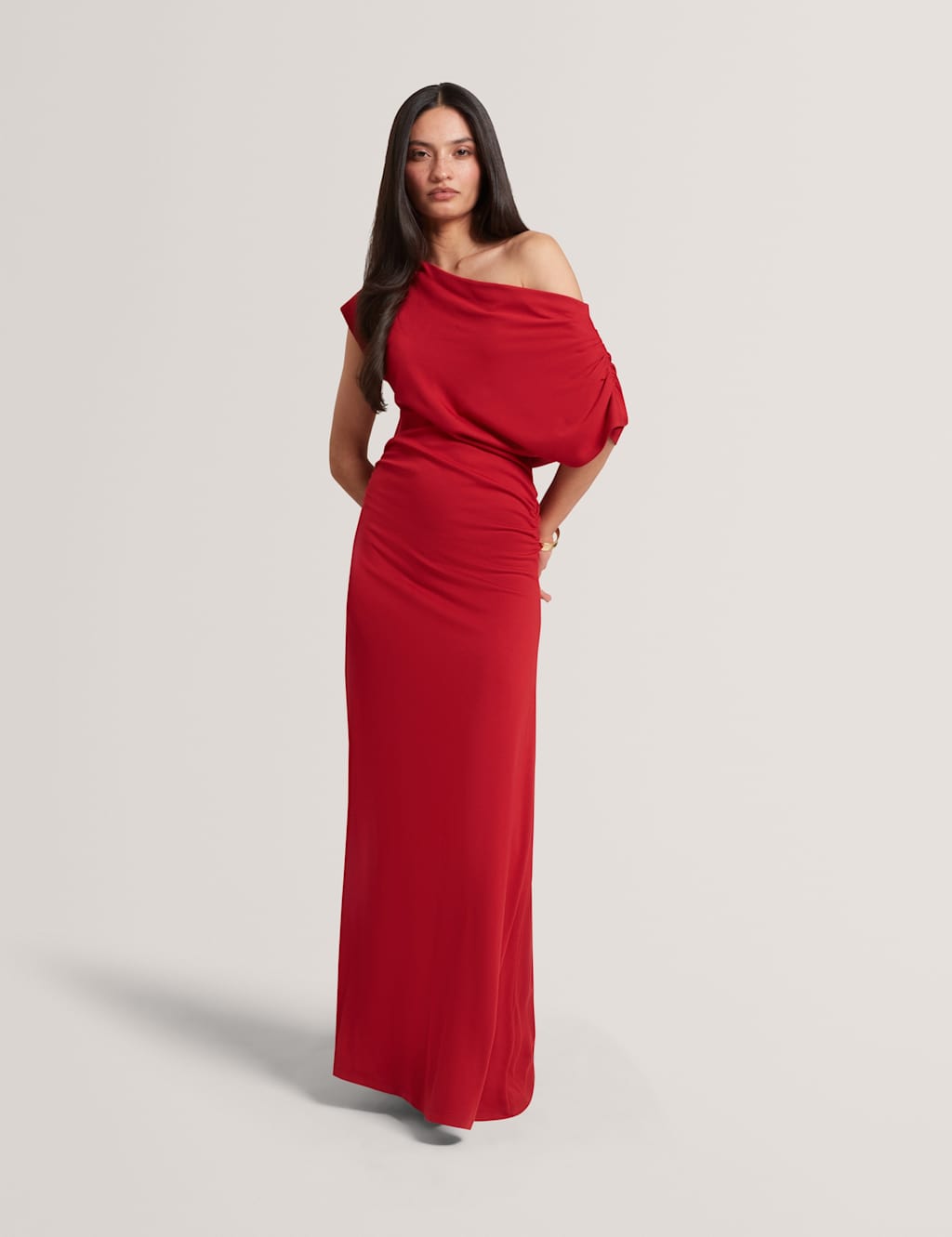 Ted Baker Women's Jersey Midi Skater Dress - 16 - Red - Available at M&S