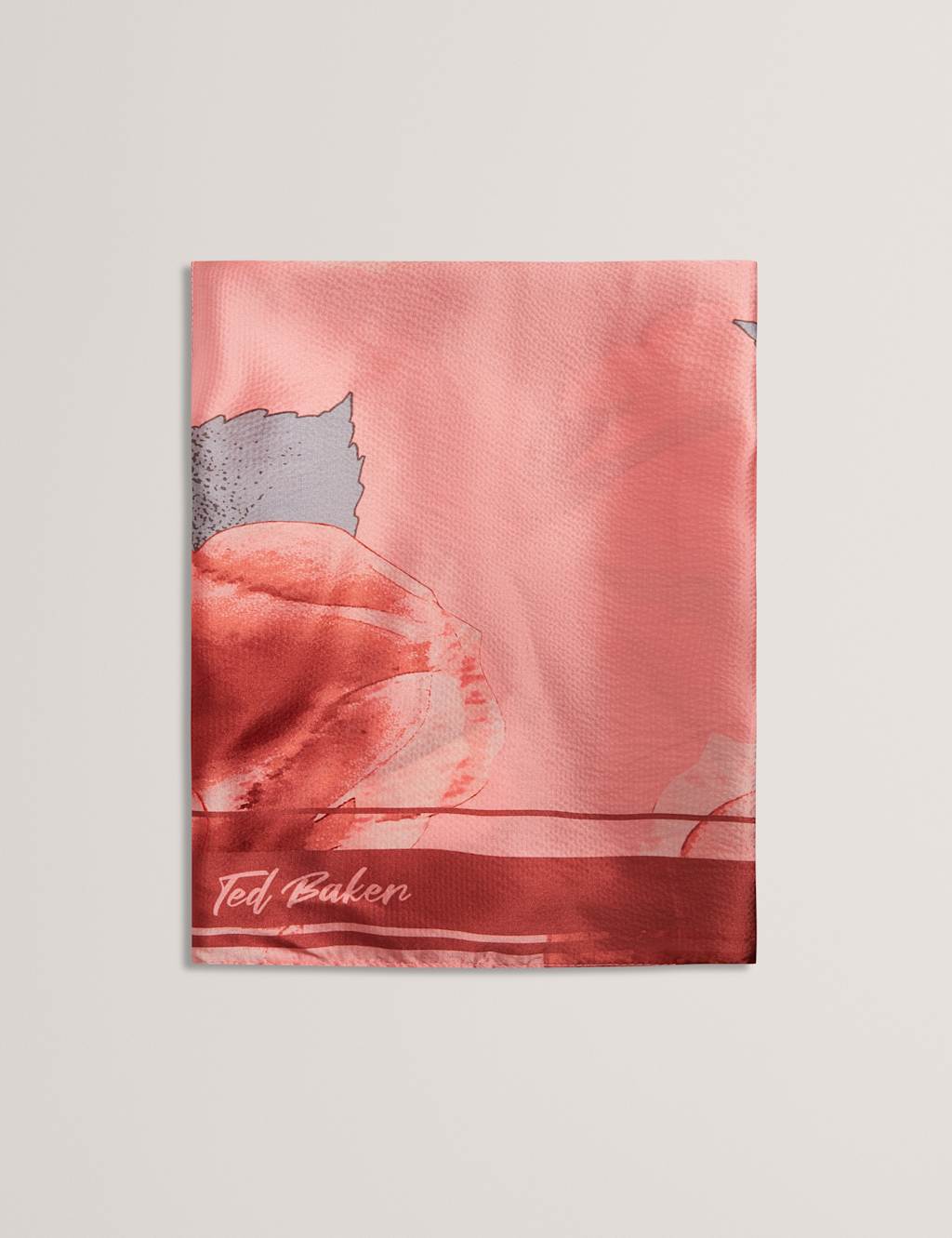Ted Baker Women's Pure Silk Printed Scarf Cover Up Cape - Pink - Available at M&S