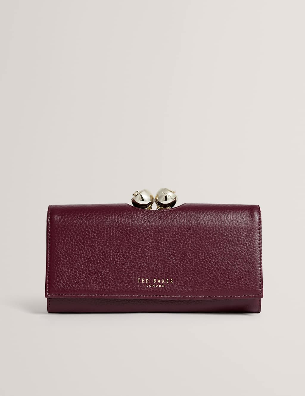Ted Baker Women's Leather Large Purse - Dark Red - Available at M&S
