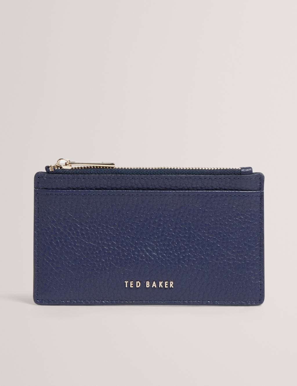 Ted Baker Women's Leather Zip Card Holder - Dark Blue - Available at M&S