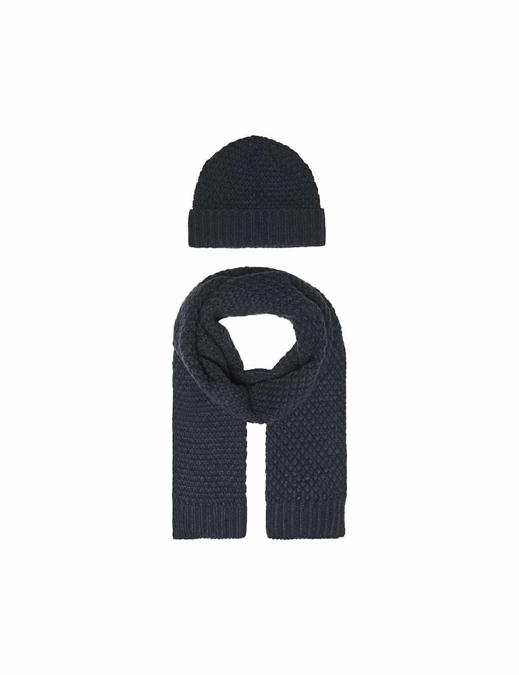 ONLY & SONS Hat and Scarf Gift Set Blue
