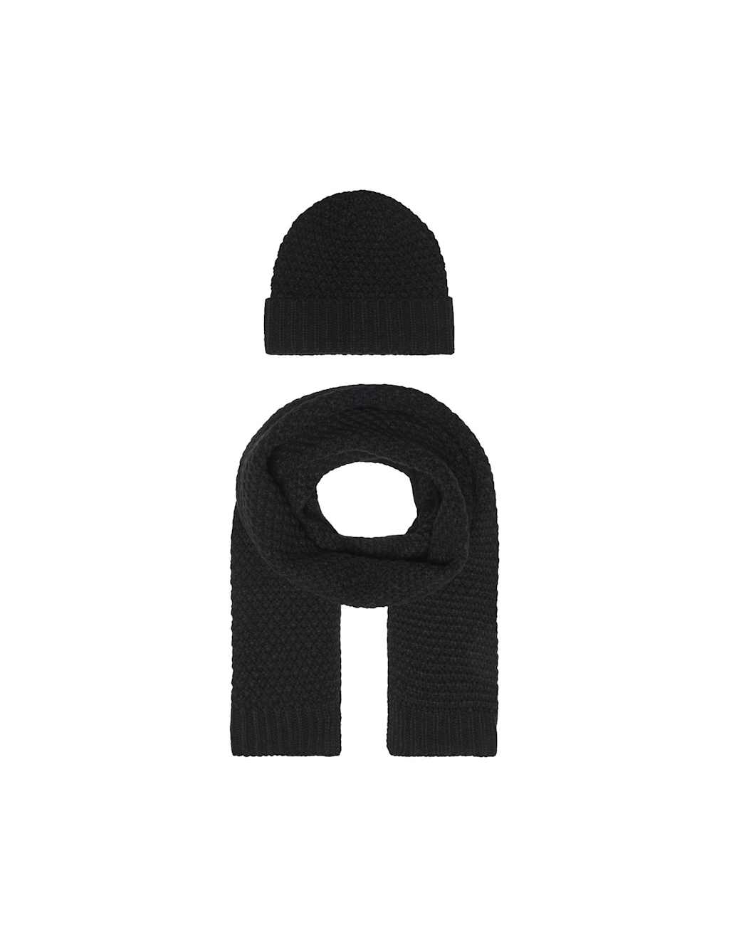 ONLY & SONS Hat and Scarf Gift Set Black