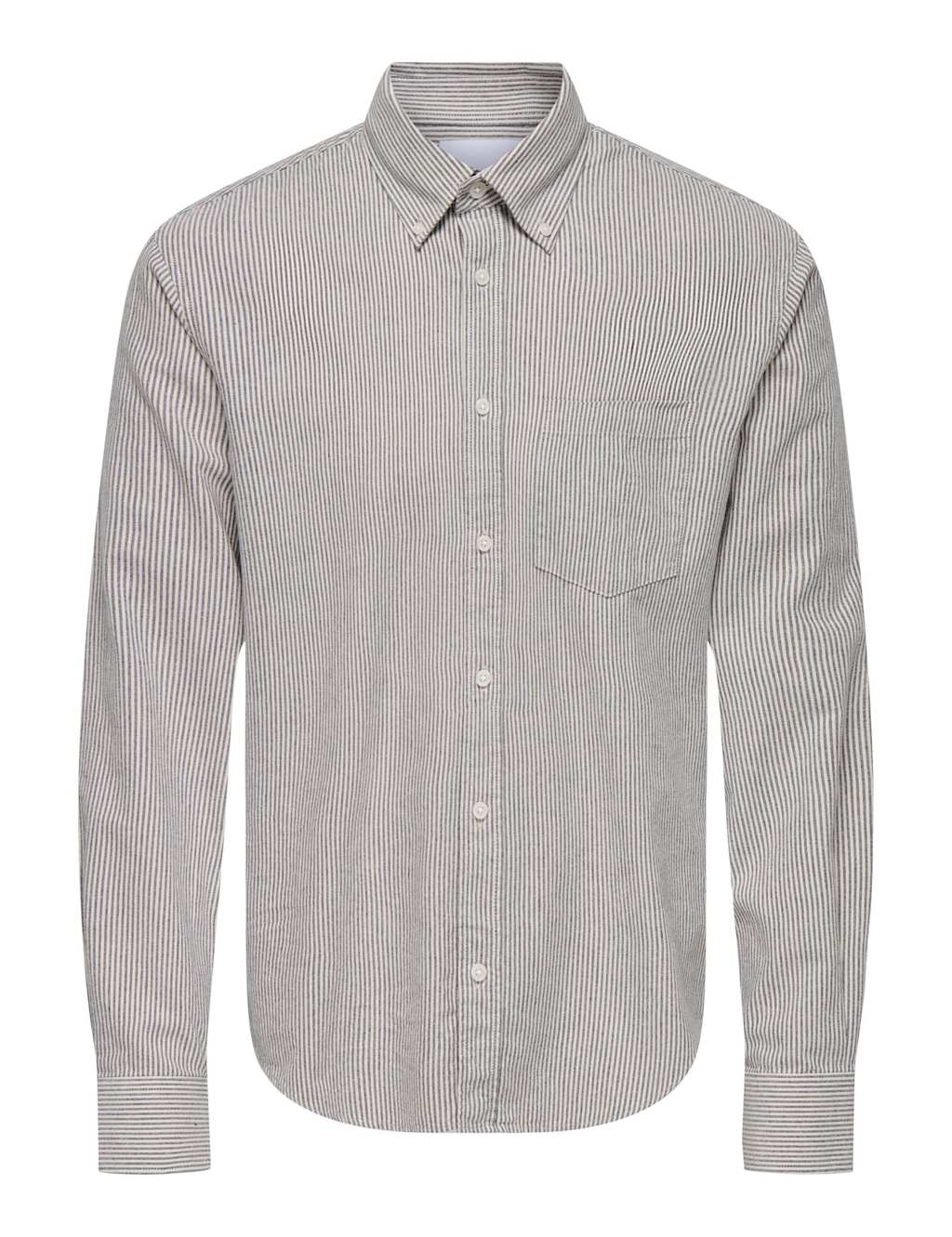 ONLY & SONS Regular Fit Easy Iron Pure Cotton Striped Shirt Blue