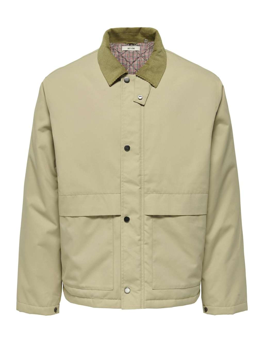 ONLY & SONS Padded Utility Jacket Beige