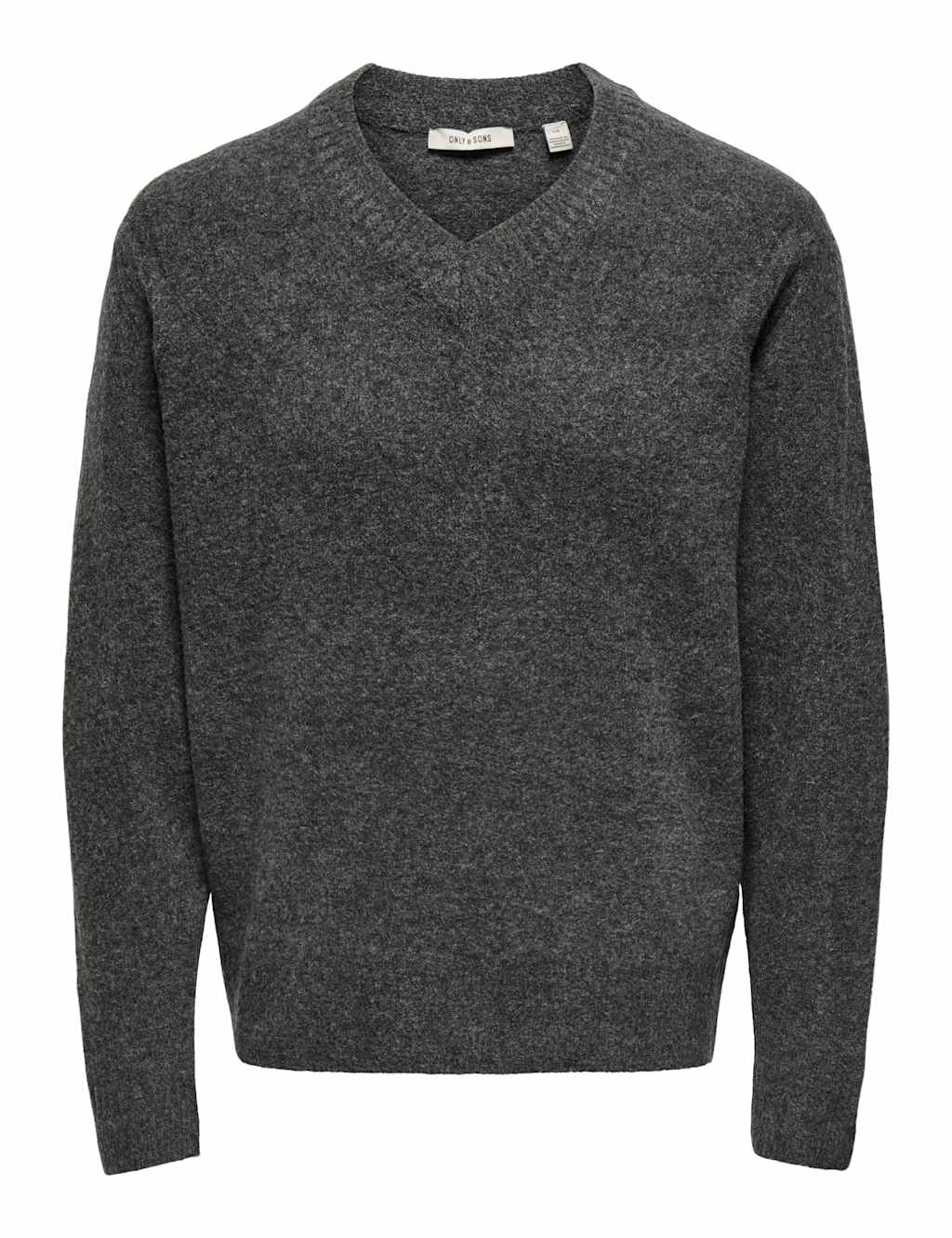 ONLY & SONS Brushed V-Neck Jumper Black