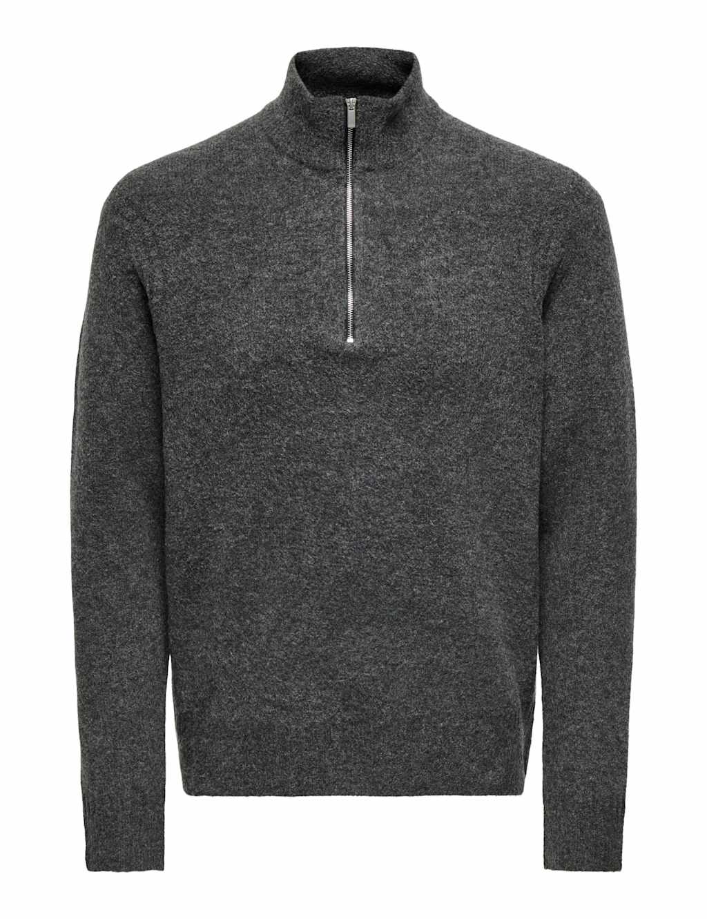 ONLY & SONS Half Zip Jumper Black