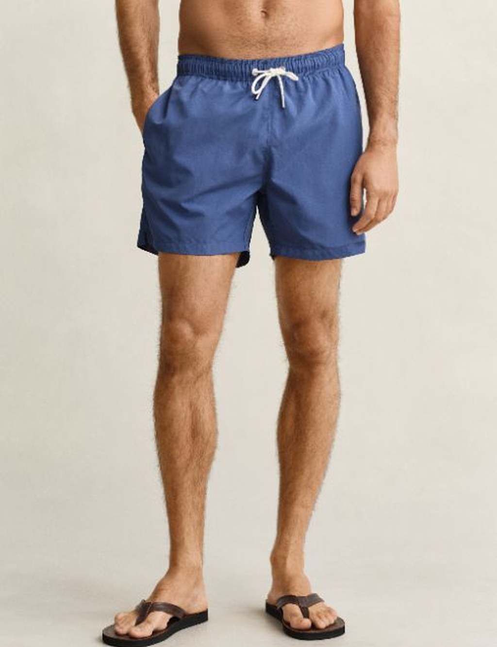 Gant Men's Drawstring Swim Shorts - L - Navy - Available at M&S