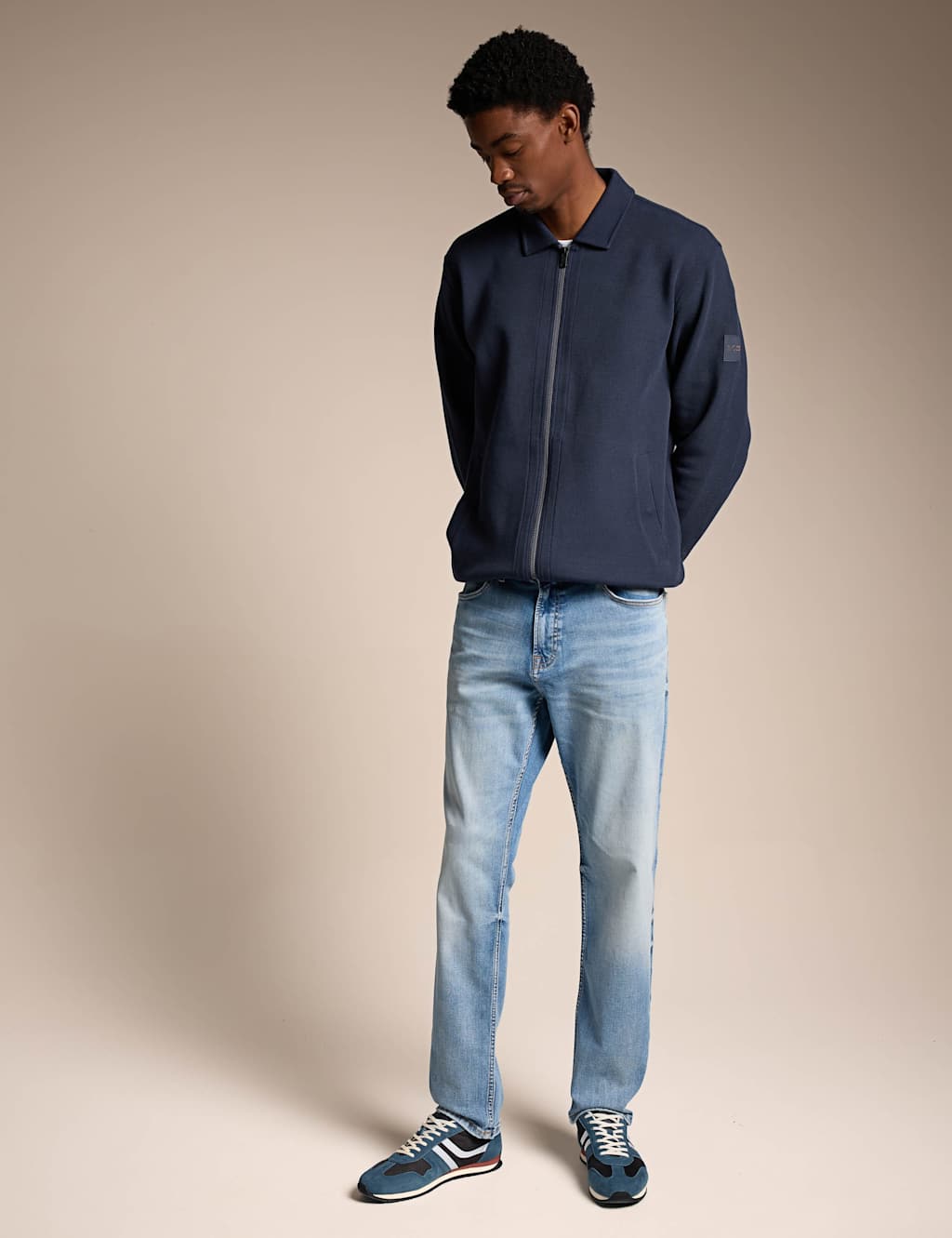 Boss Men's Regular Fit 5 Pocket Jeans - 32 - Light Blue - Available at M&S
