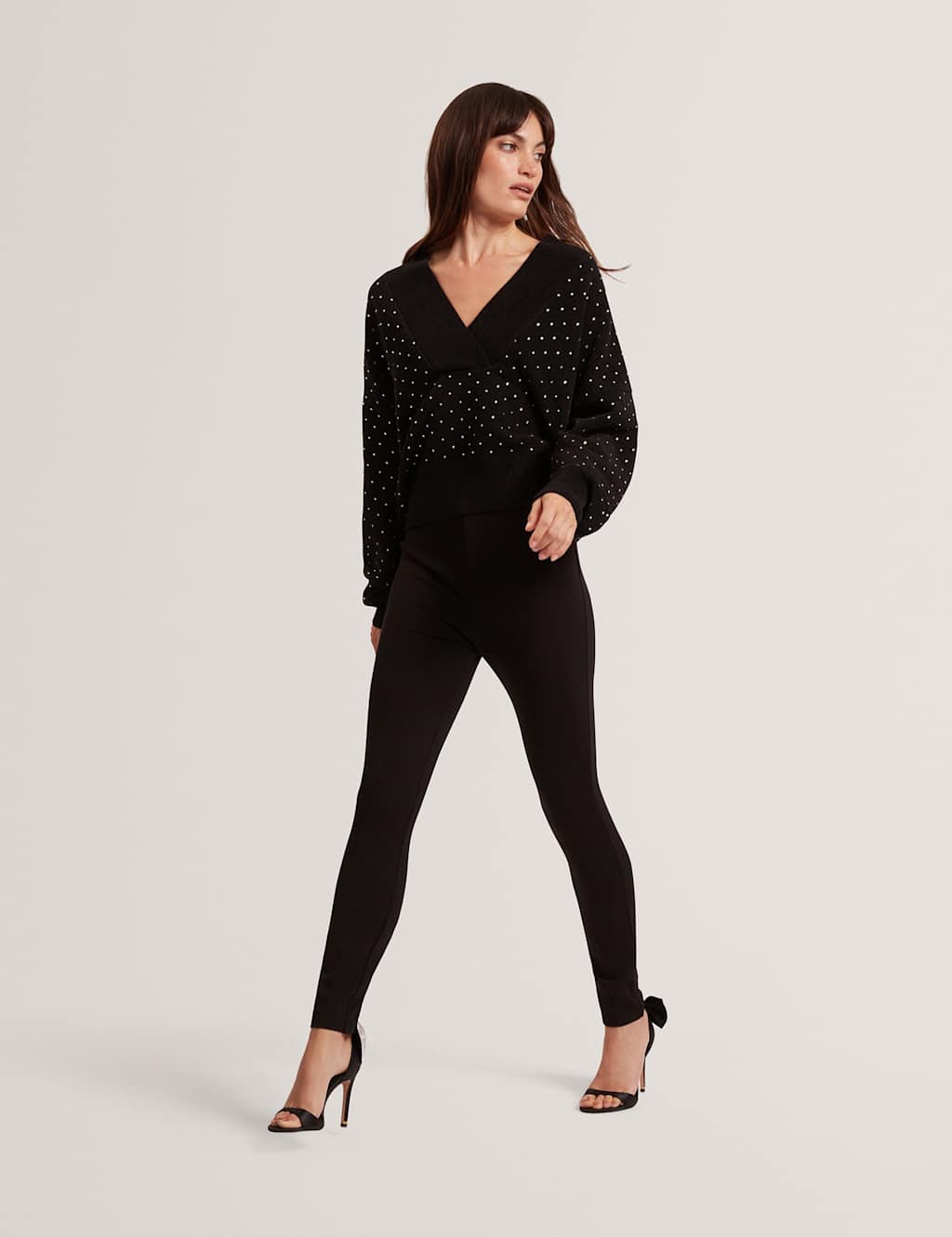 Ted Baker Seam Detail Leggings Black
