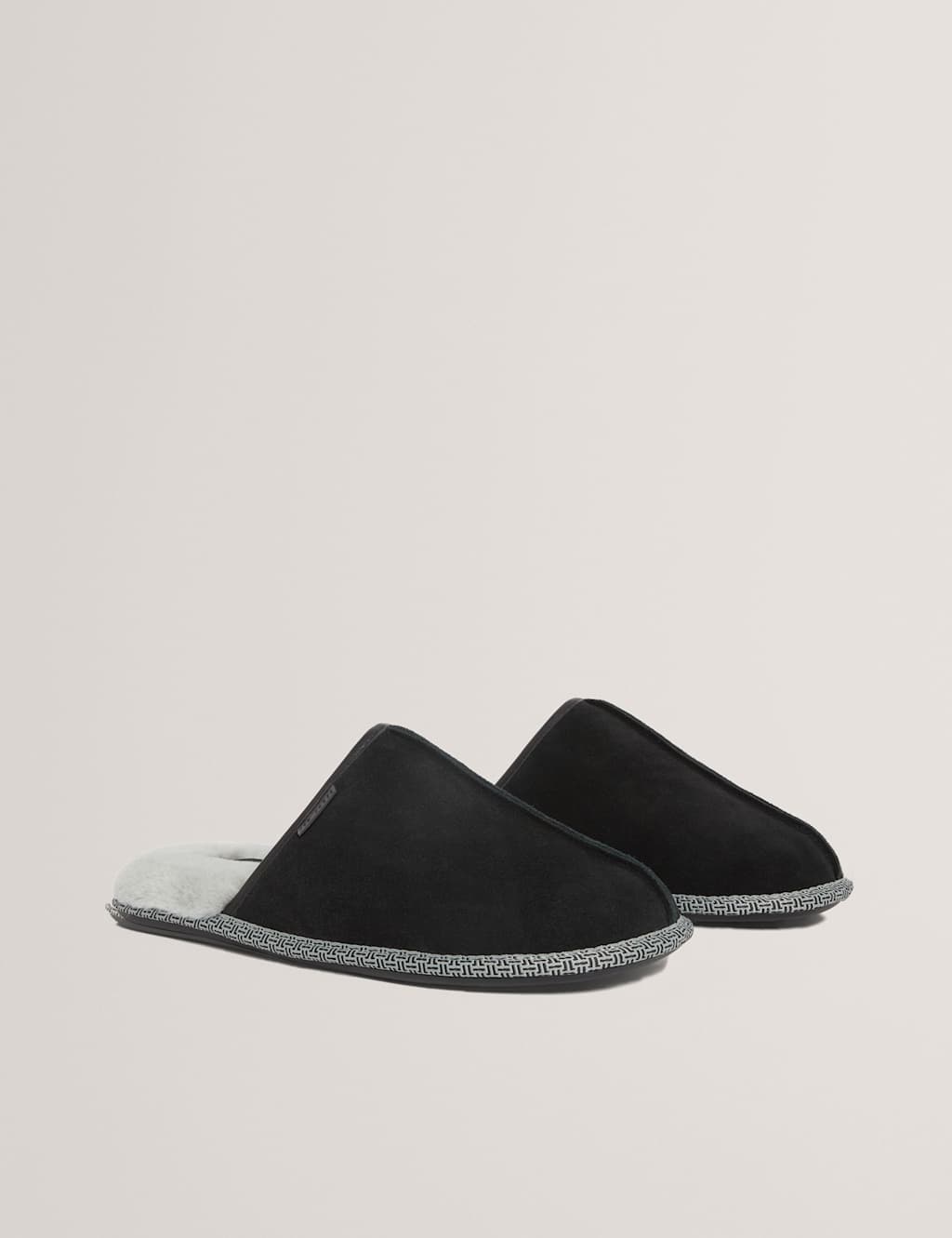 Ted Baker Suede Mule Slippers Black