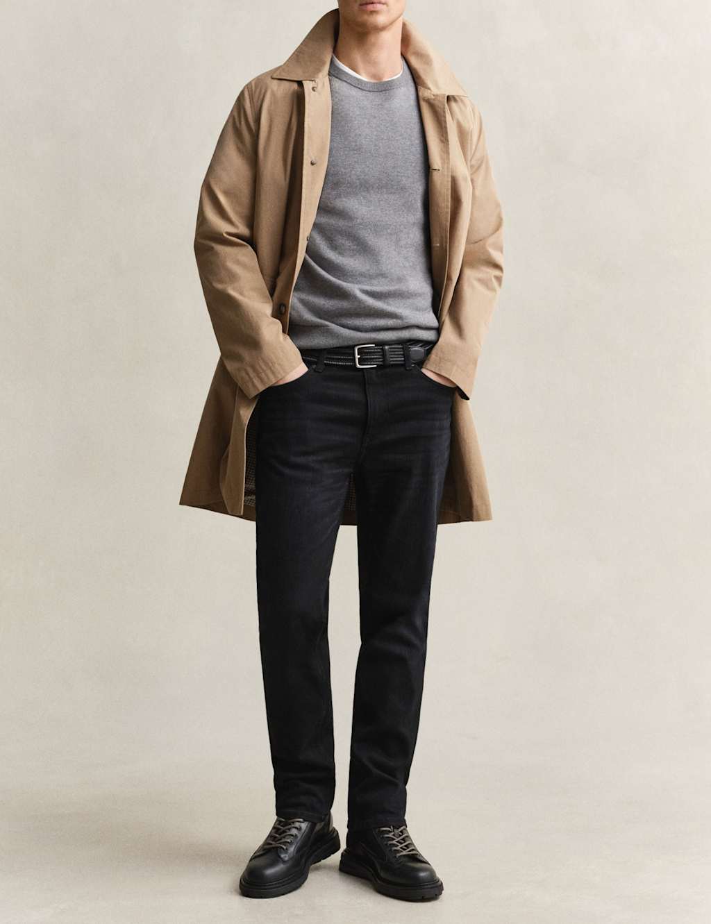 Gant Men's Regular Fit Jeans - 40/34in - Black - Available at M&S
