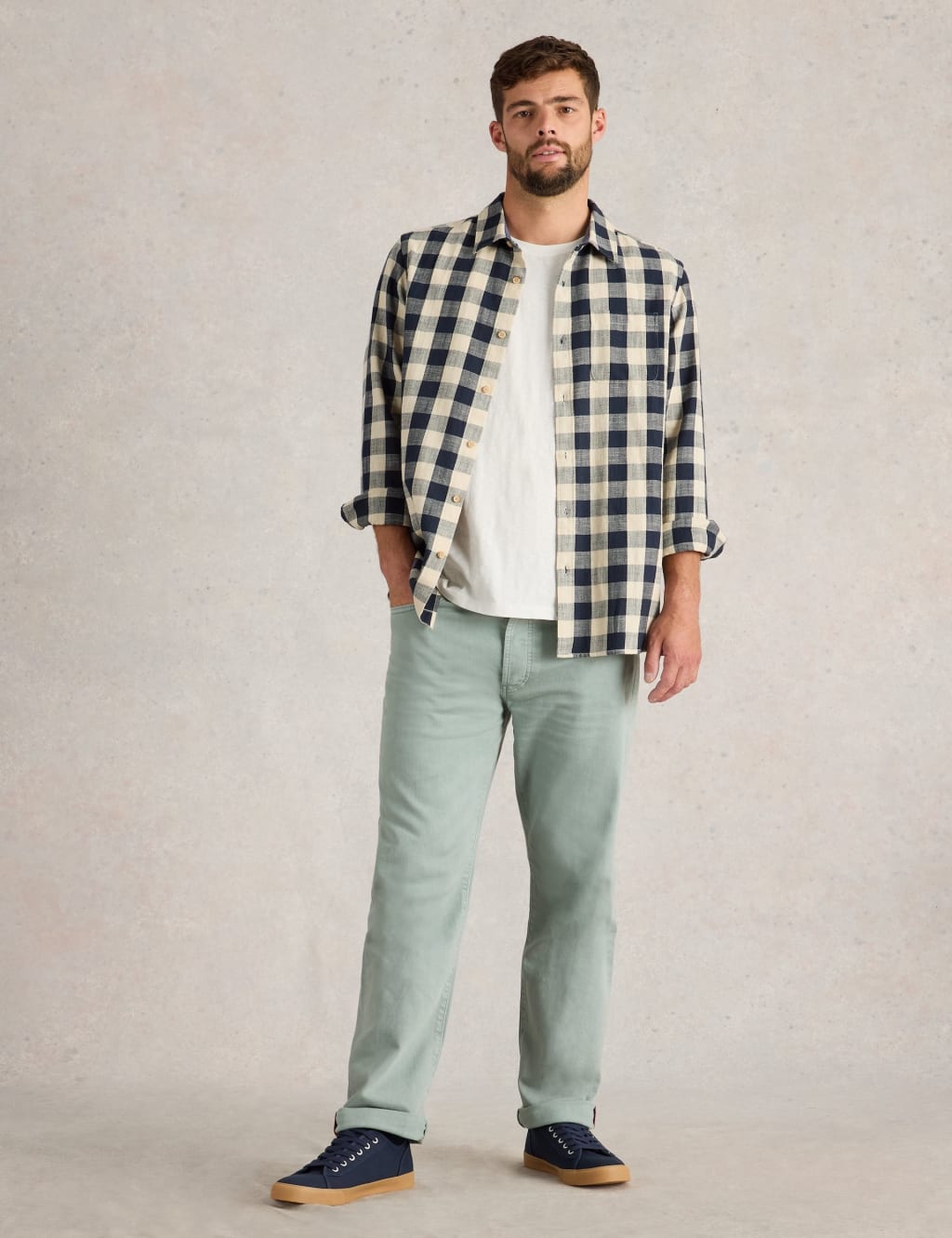 Straight Fit 5 Pocket Jeans