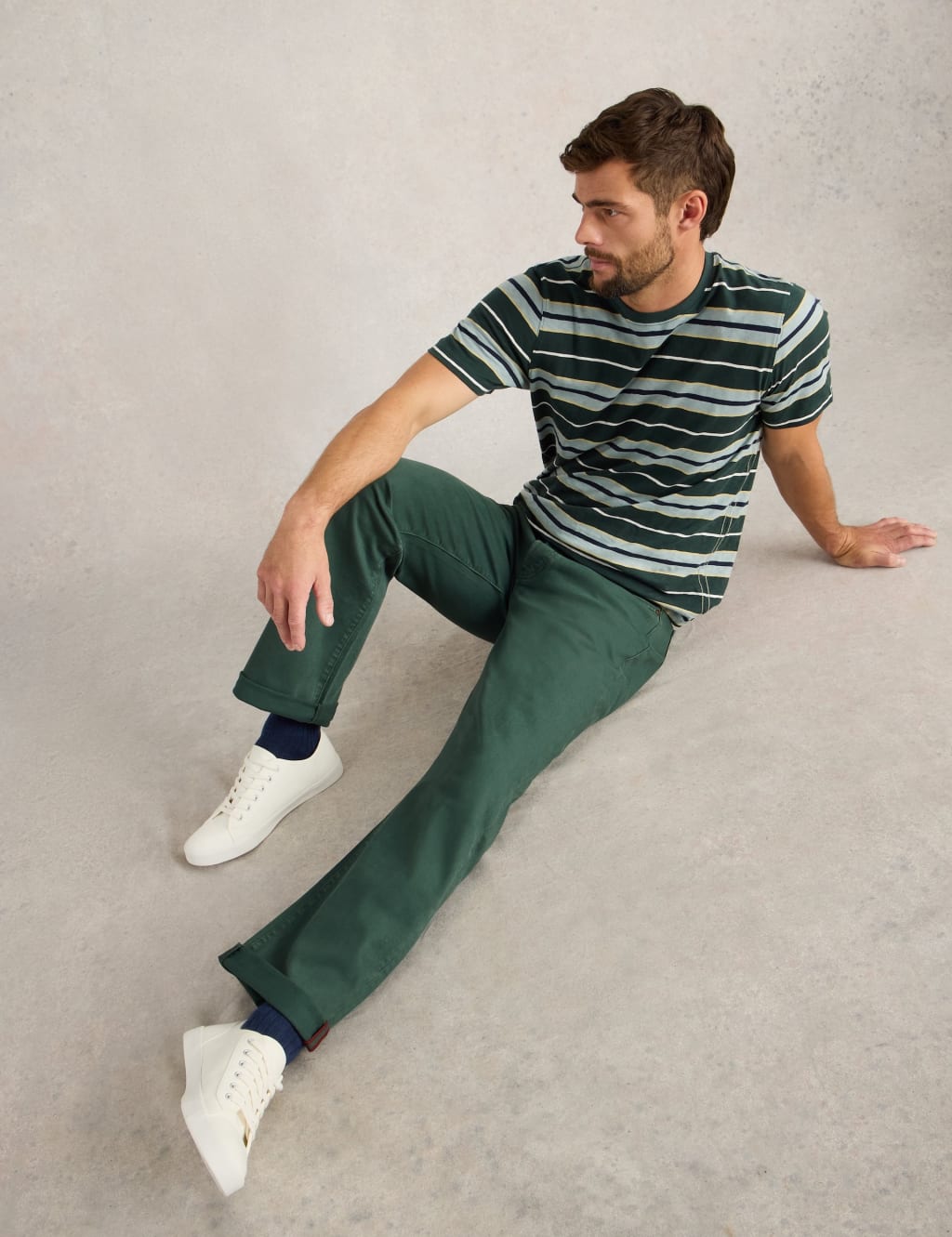 Straight Fit 5 Pocket Jeans