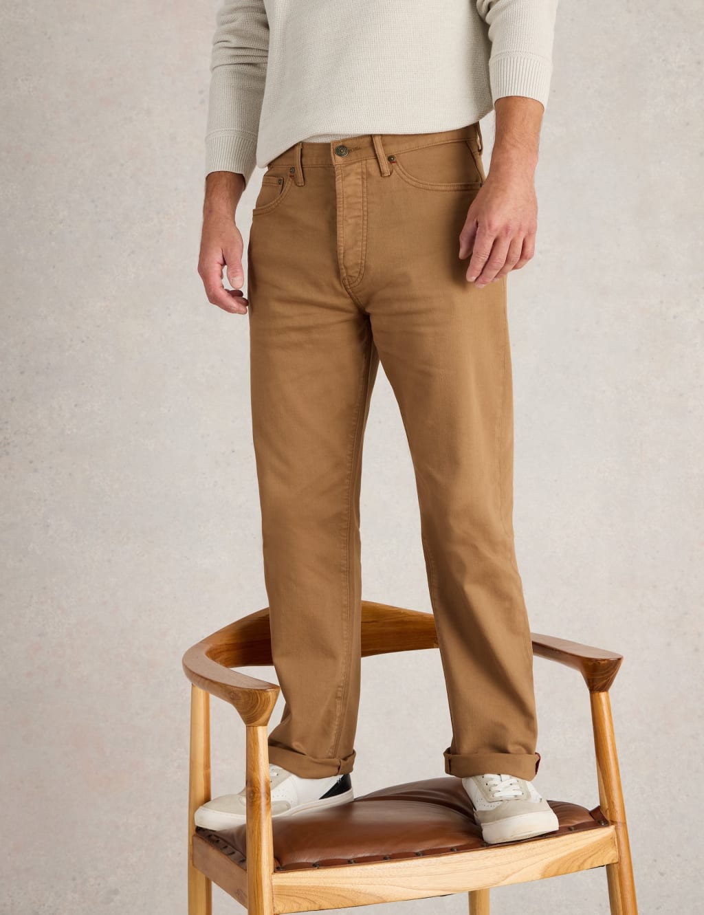 Straight Fit 5 Pocket Jeans