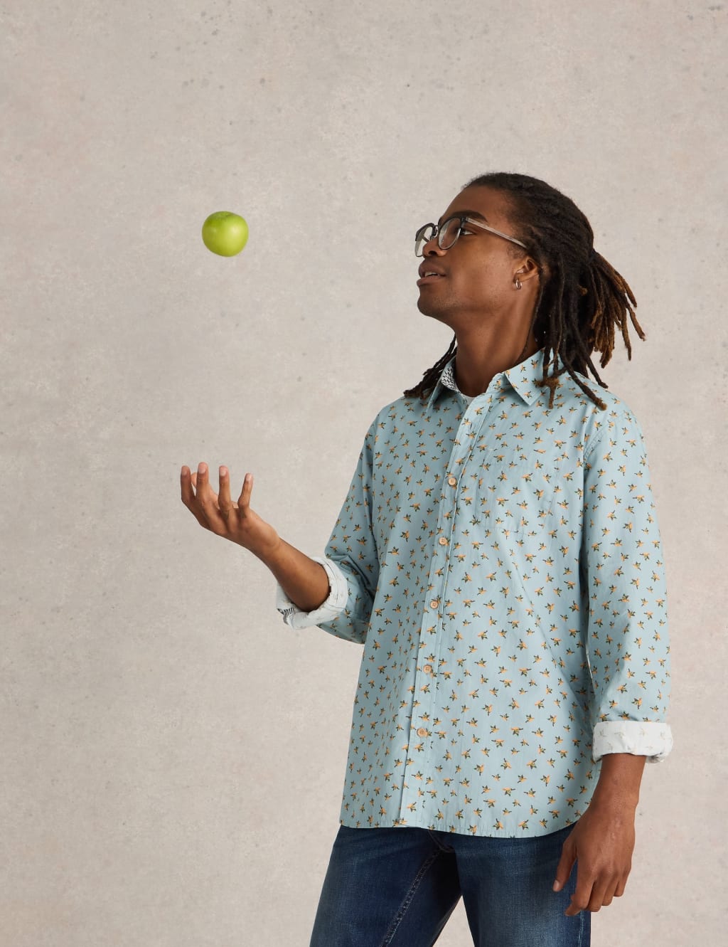 Pure Cotton Origami Print Shirt
