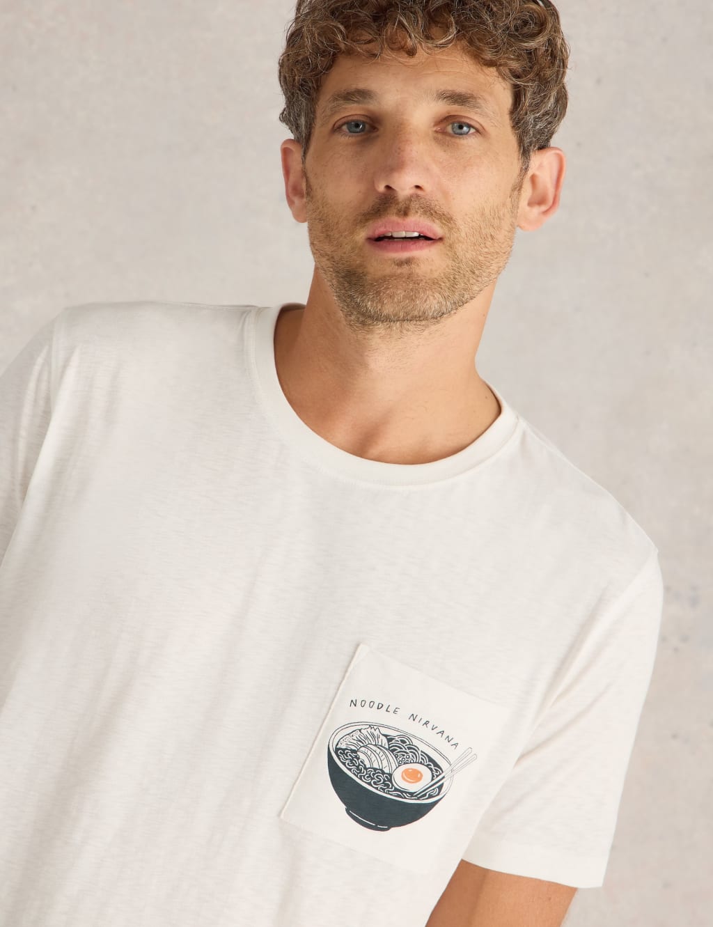 Pure Cotton Ramen Graphic T-Shirt