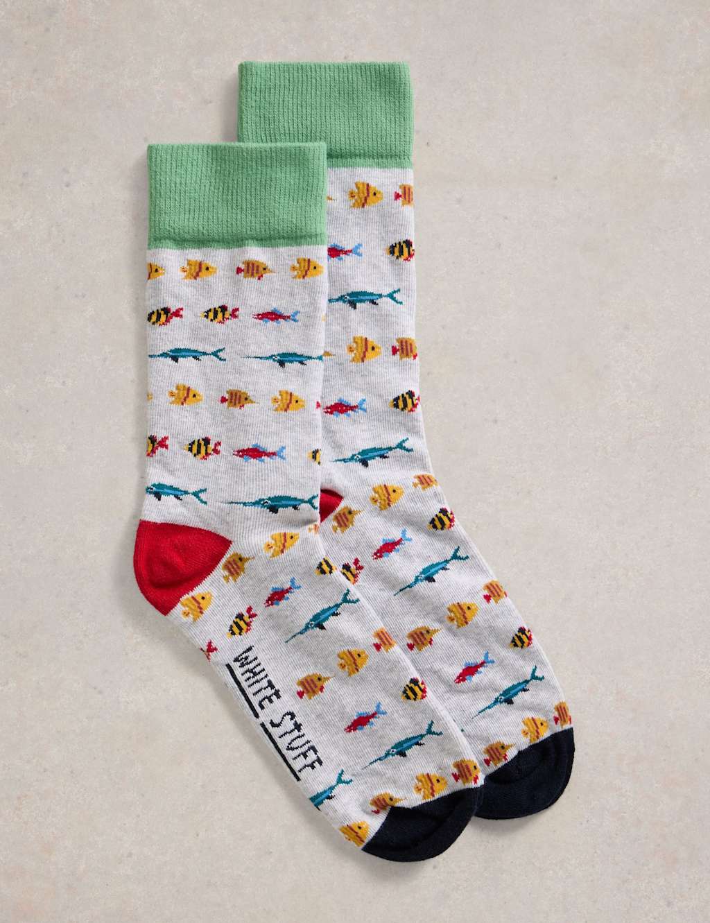Fish Cotton Rich Socks
