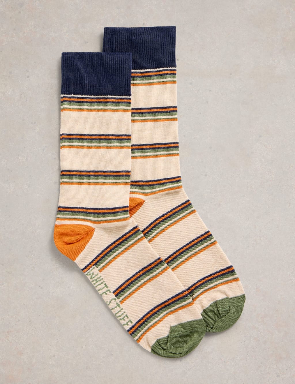Striped Cotton Rich Ankle Socks