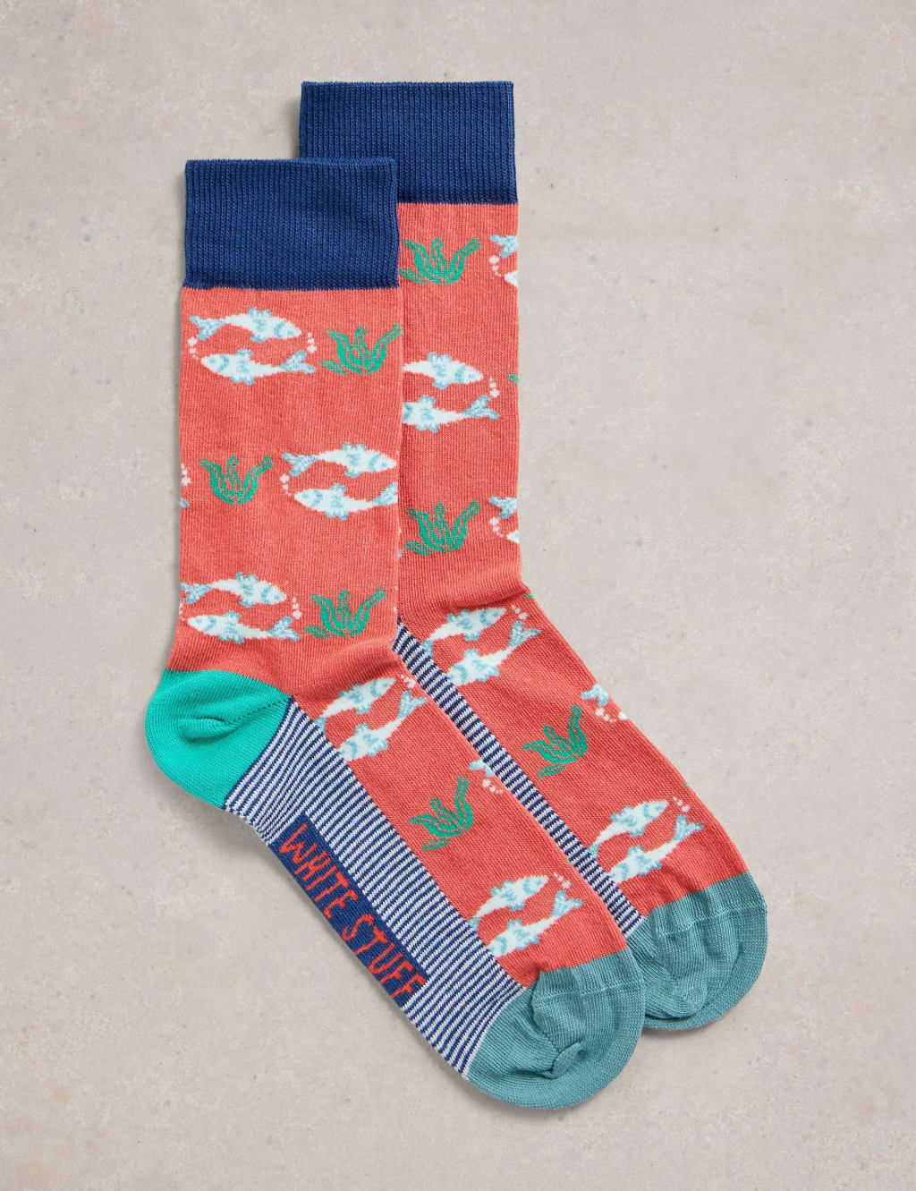 Fish Cotton Rich Socks
