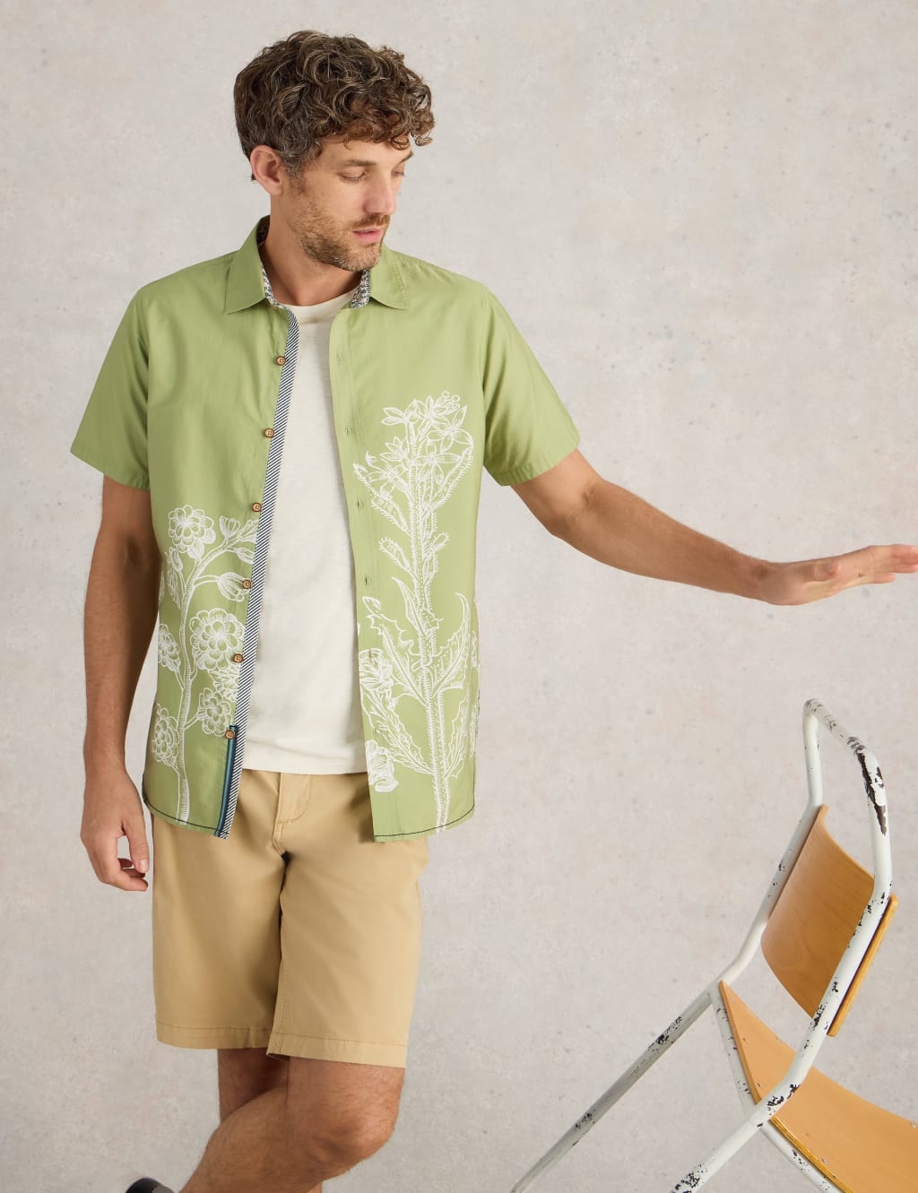 Pure Cotton Floral Shirt