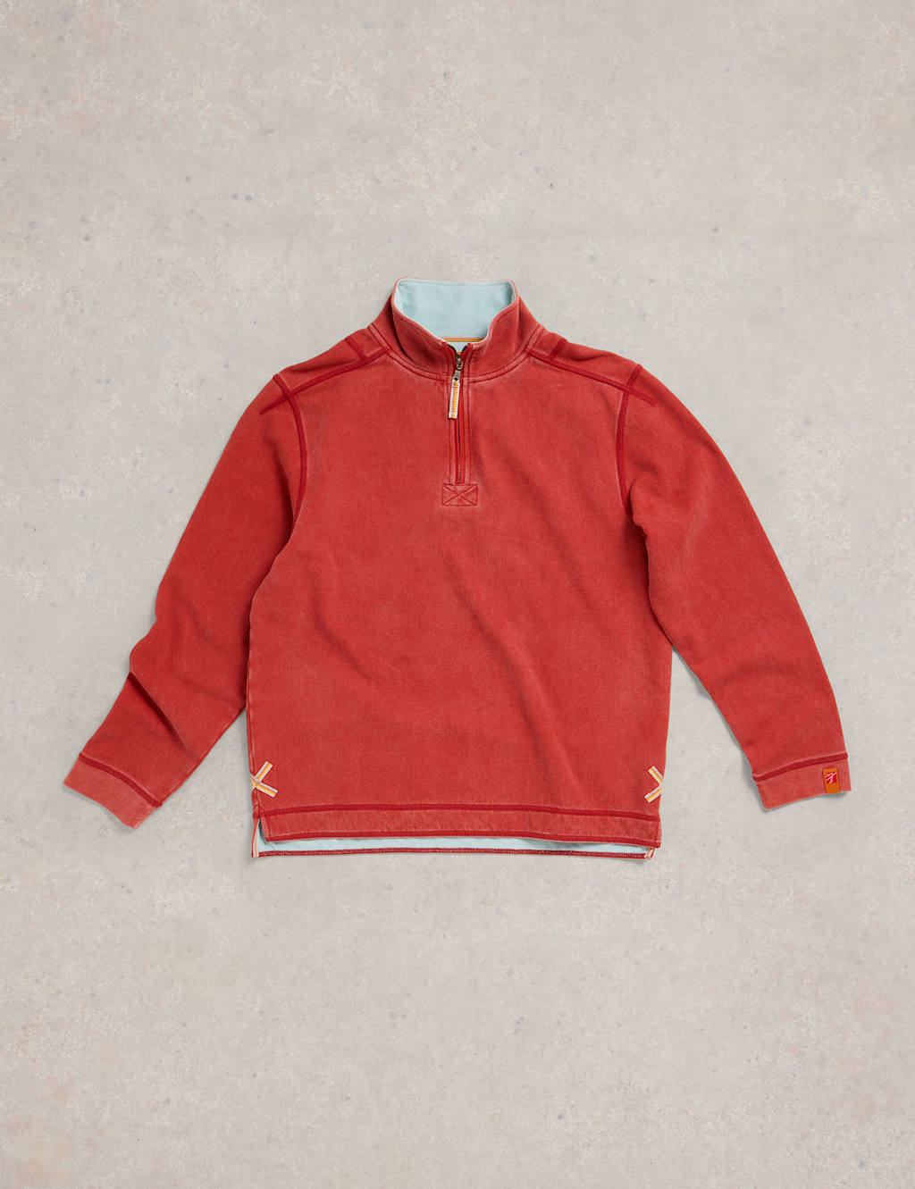 Pure Cotton Graphic Half Zip Sweatshirt
