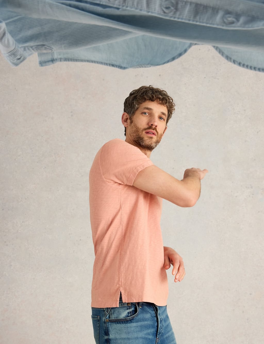 Pure Cotton Crew Neck T-Shirt