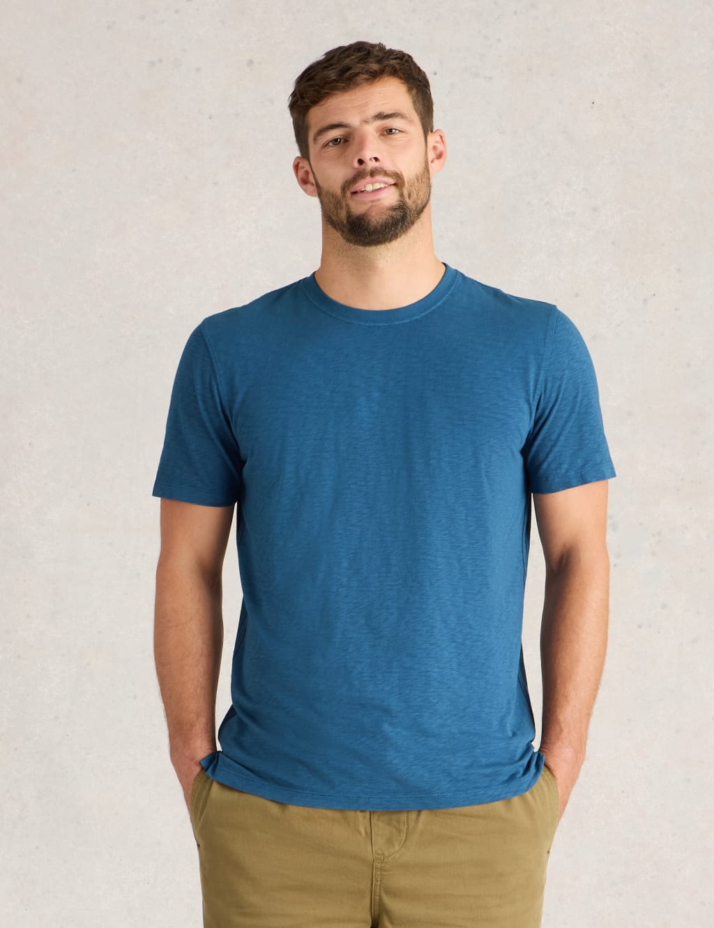 Pure Cotton Crew Neck T-Shirt