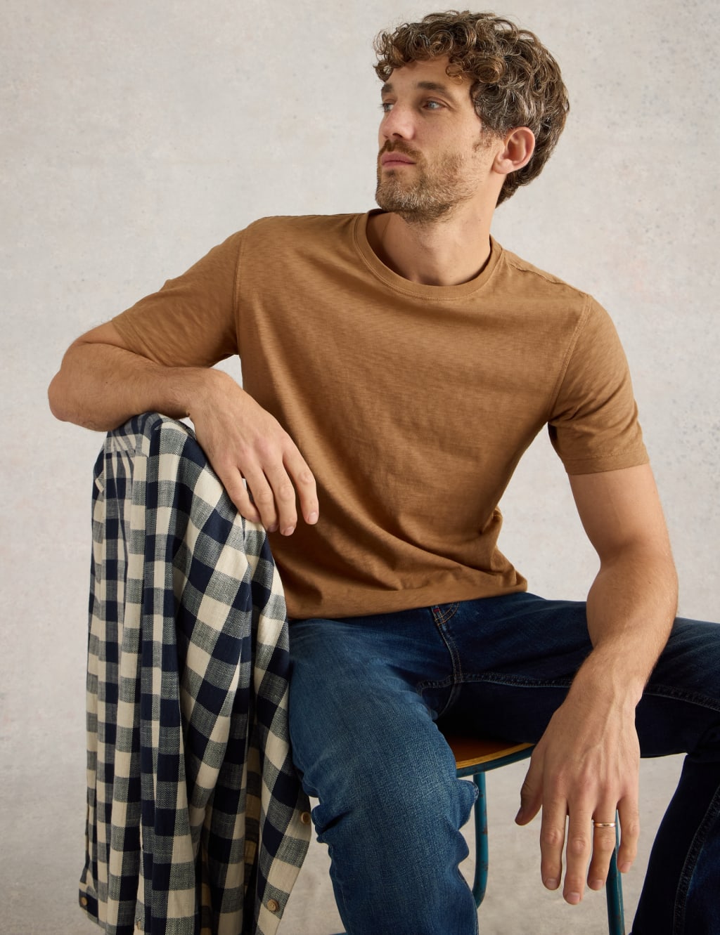 Pure Cotton Crew Neck T-Shirt