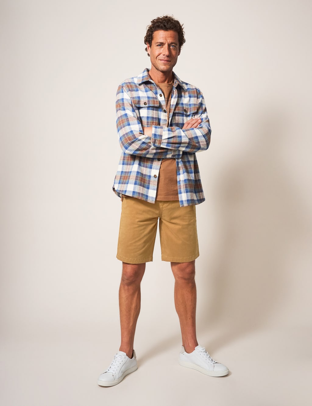 White Stuff Men's Chino Shorts - 34REG - Brown, Brown
