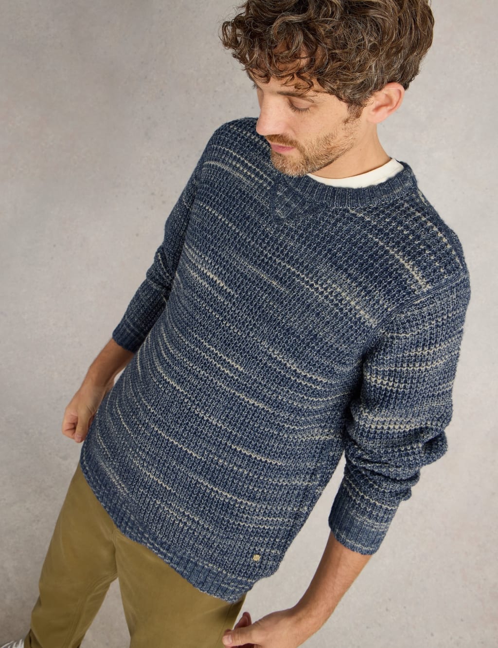 Cotton Rich Space Dye Jumper