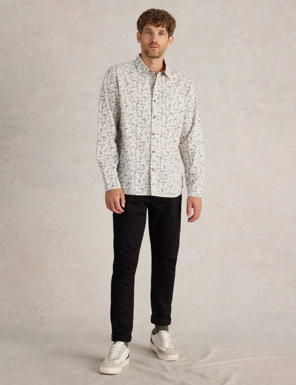 Pure Cotton Bike Print Shirt