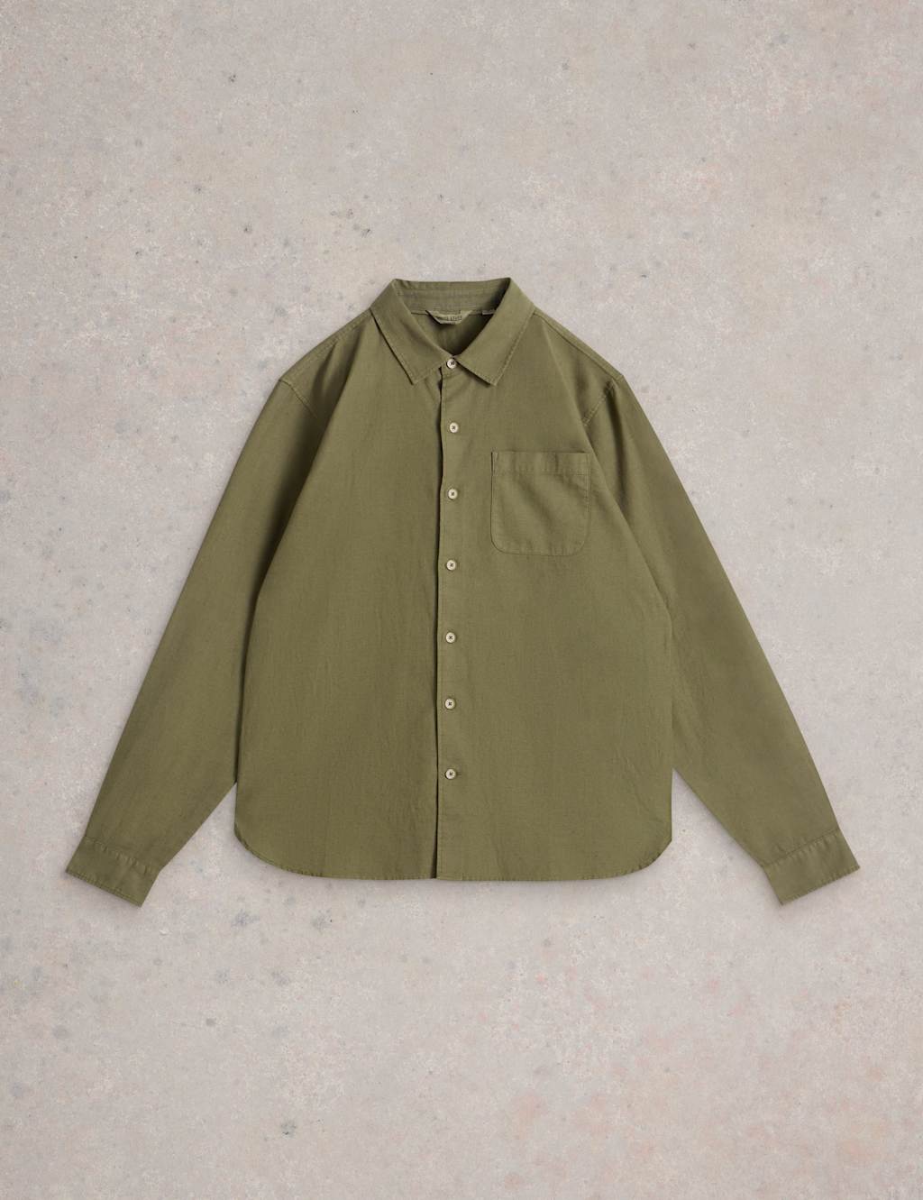 Regular Fit Cotton Linen Blend Shirt