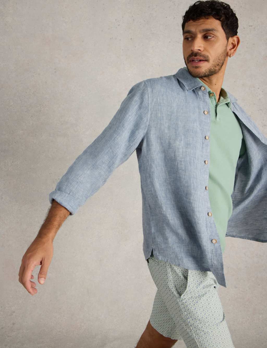 Regular Fit Pure Linen Shirt