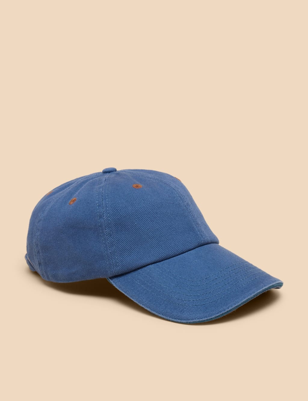 White Stuff Men's Pure Cotton Baseball Cap - Blue, Blue