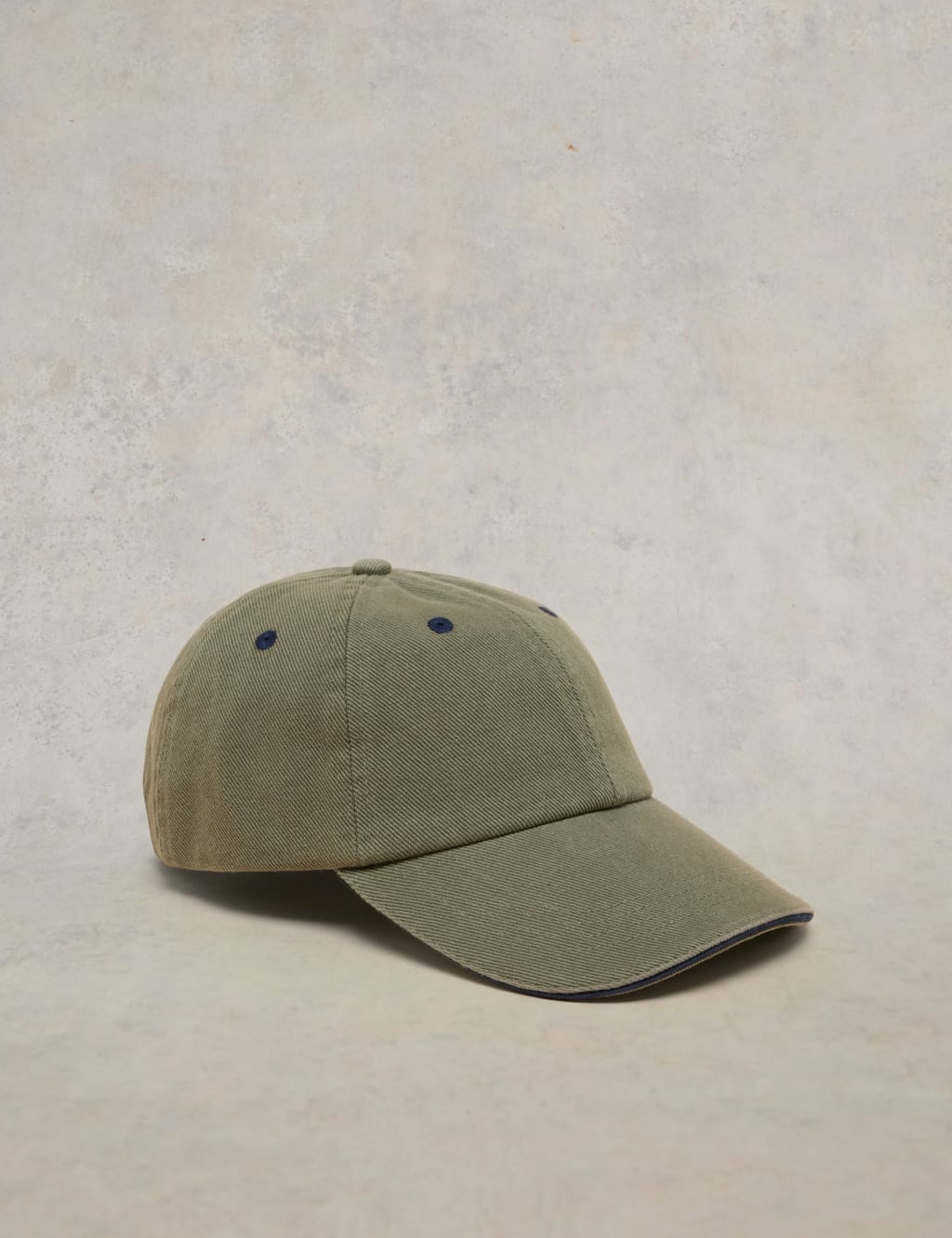 White Stuff Men's Pre Cotton Baseball Cap - Green, Green