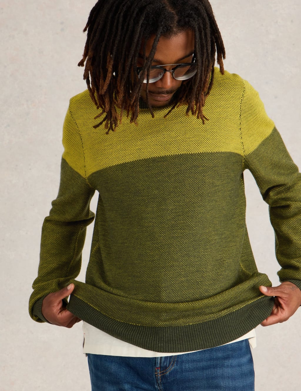 Men s Yellow Knitwear at M S