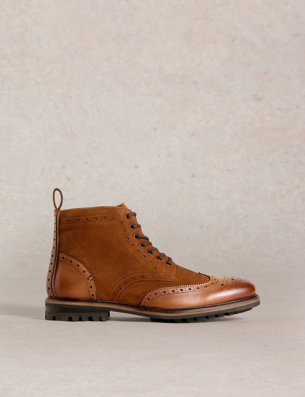 Leather Brogue Boots