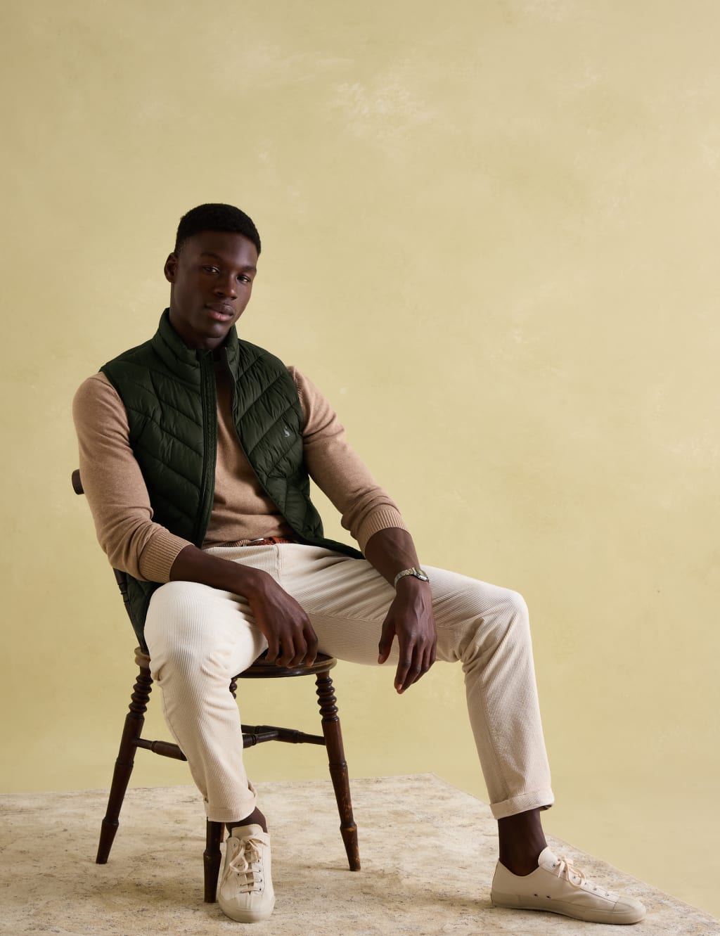 Padded High Neck Gilet