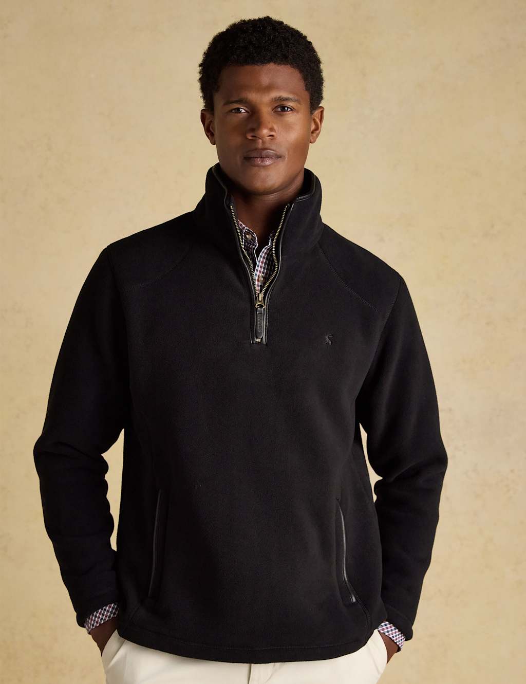 Joules Half Zip Fleece Black