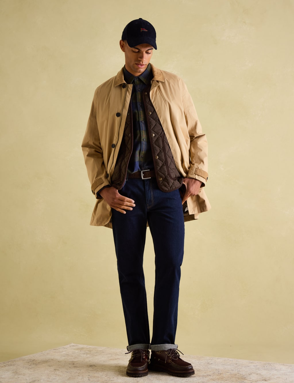 Cotton Blend Waterproof Overcoat