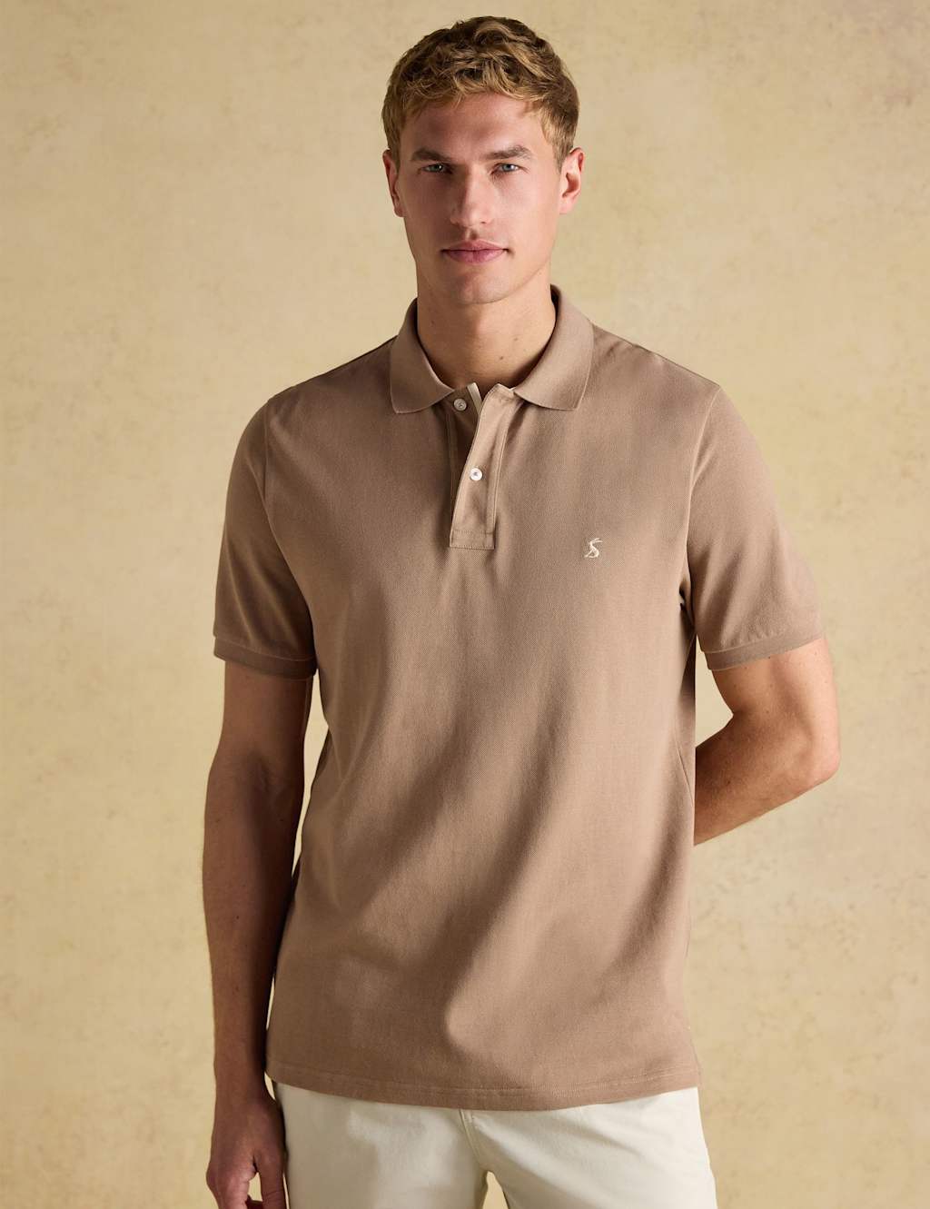 Joules Men's Pure Cotton Pique Polo Shirt - S - Brown - Available at M&S
