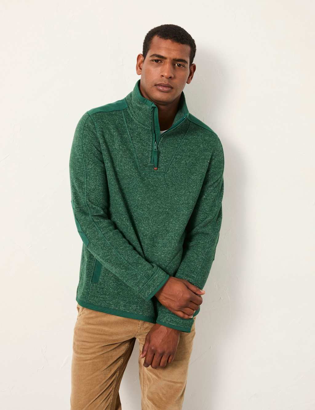 FatFace Funnel Neck Sweatshirt Green