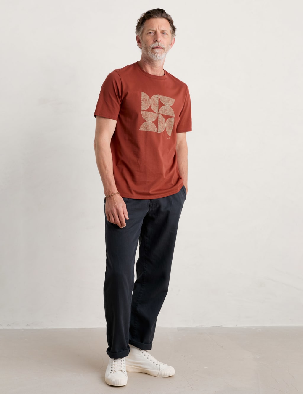 Cotton Printed Crew Neck T-Shirt