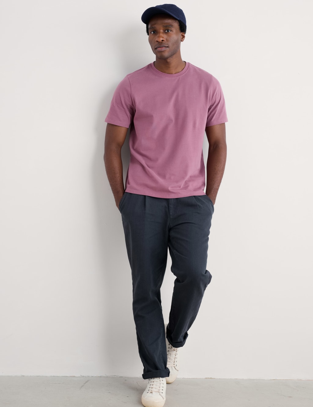 Pure Cotton Crew Neck T-Shirt