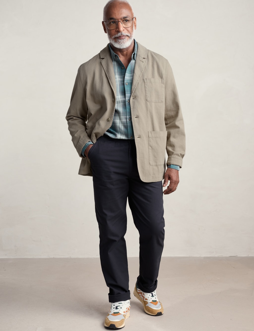 Regular Fit  Cotton Cargo Trousers