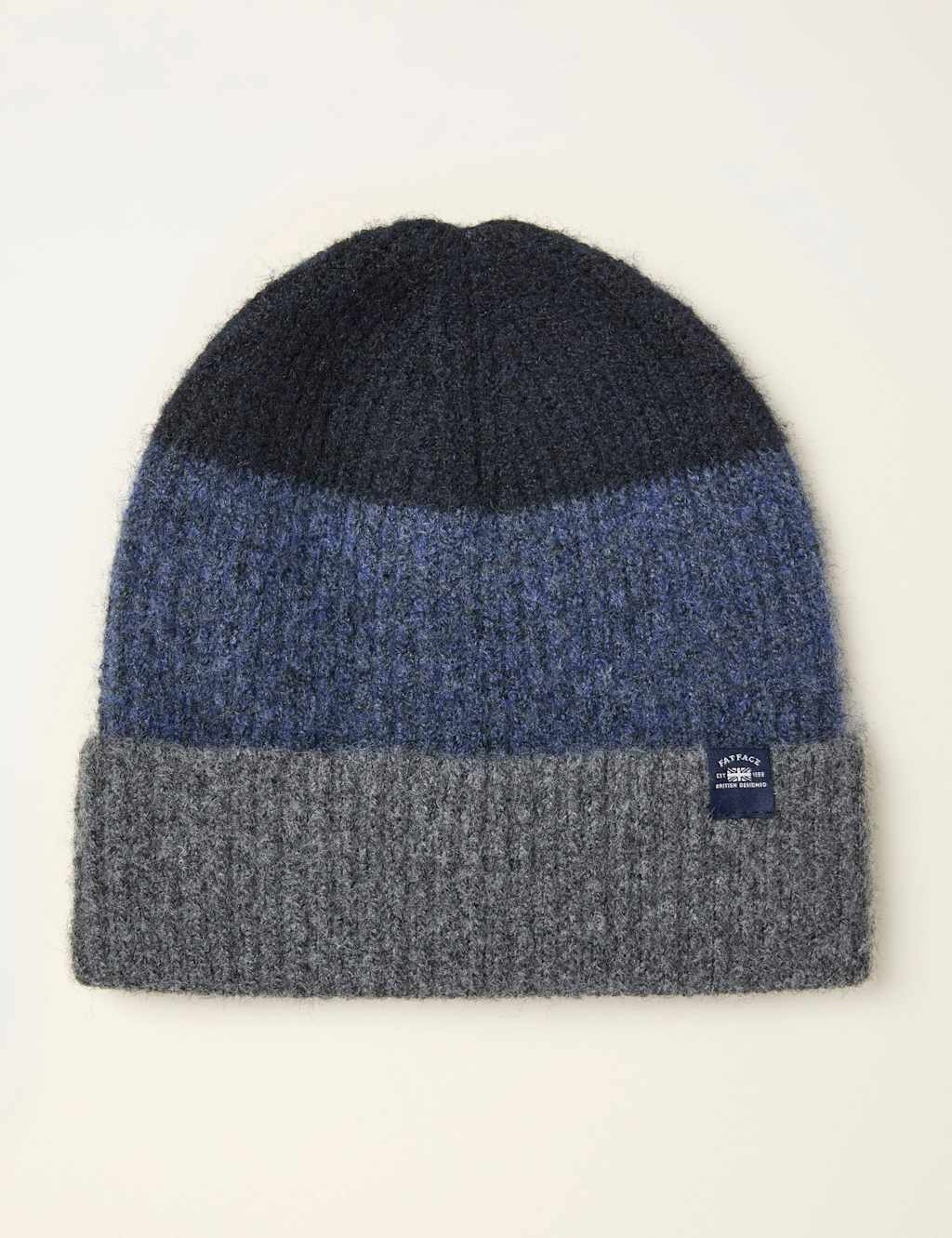 FatFace Beanie Hat Blue Mix