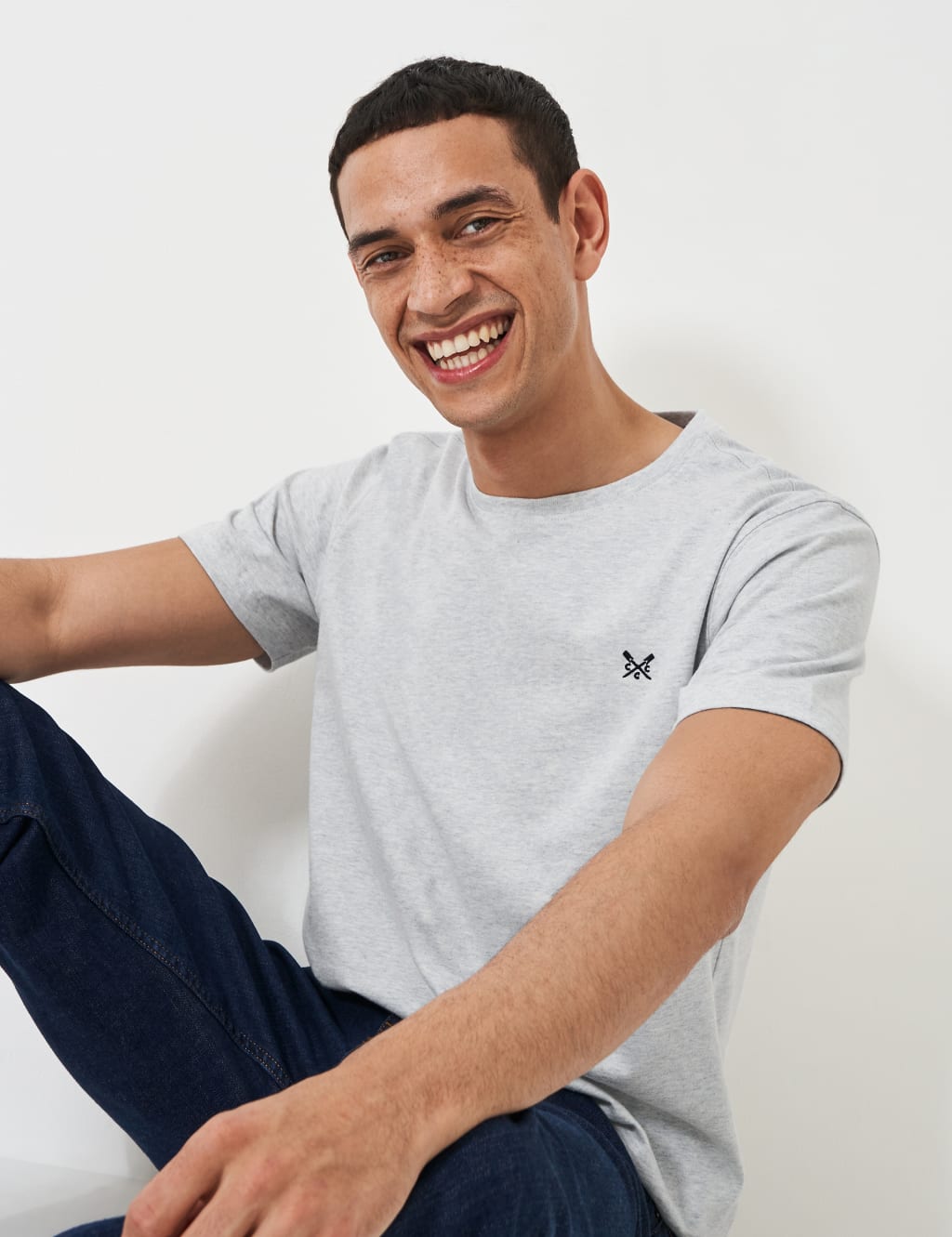 Pure Cotton Crew Neck T-Shirt